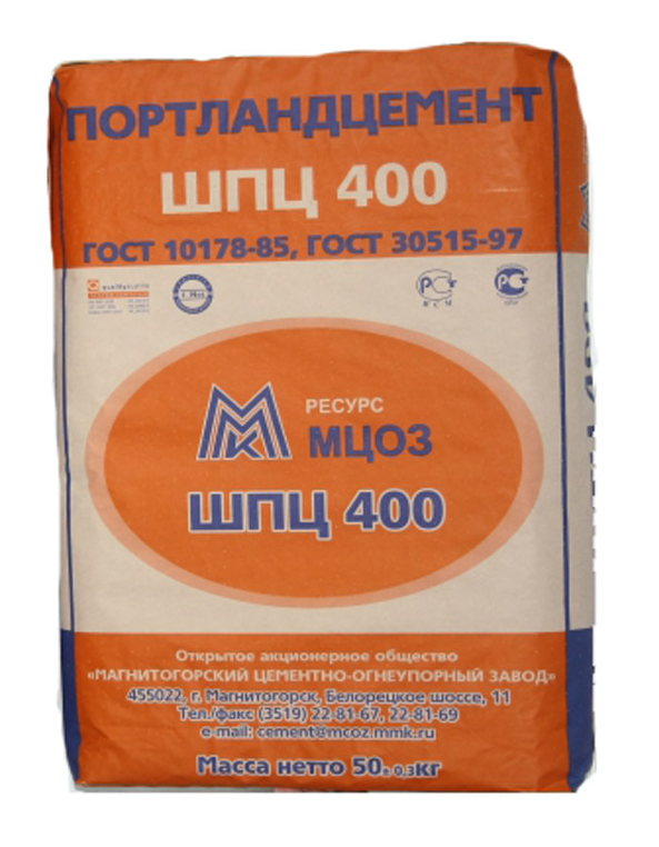 ШПЦ М400 145 руб/мешок 50кг